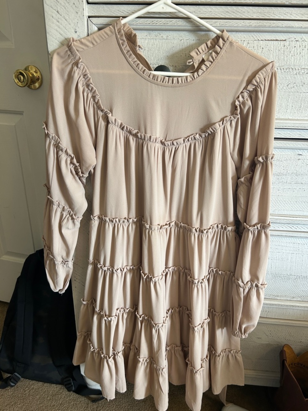 Peach Love California Blush Tiered Ruffle Dress